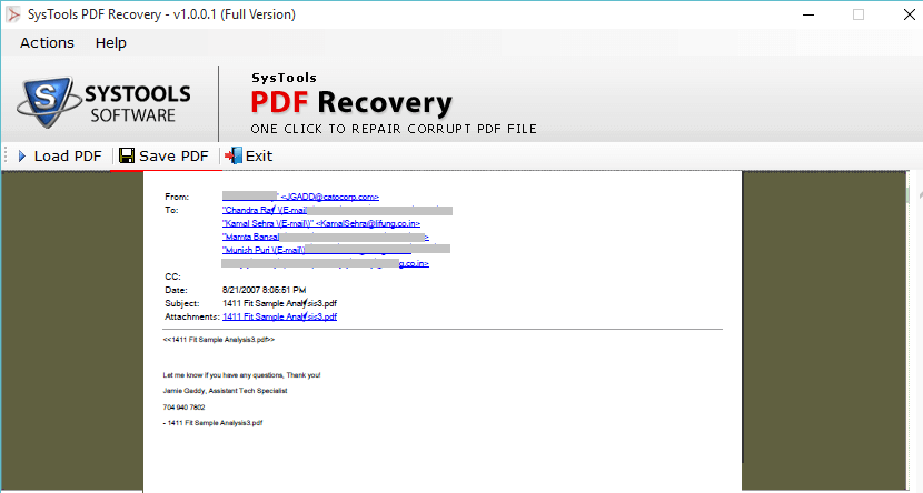 Preview recovered pdf file