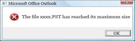 Splitting oversized Outlook files
