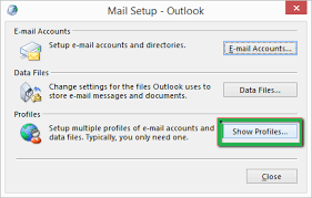Create a New Outlook Profile