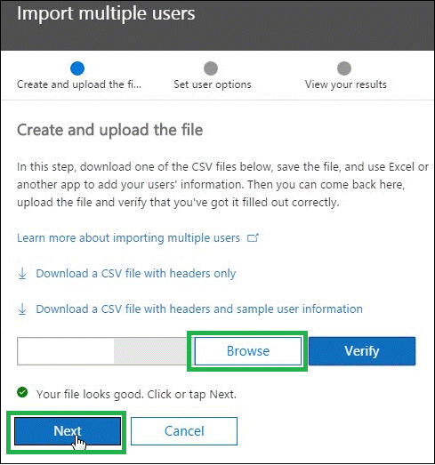 Import Multiple Users