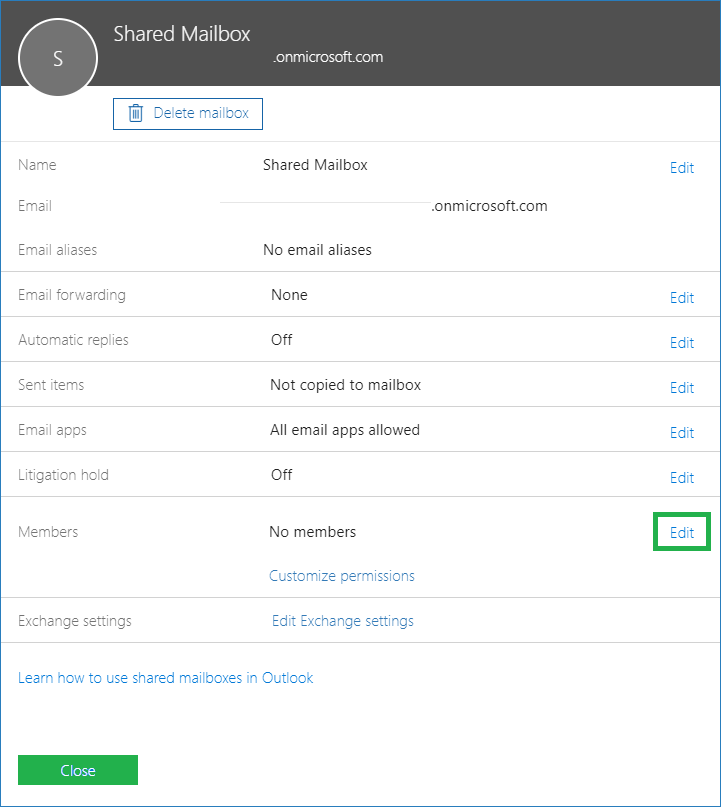 Click on Edit option against the Members option