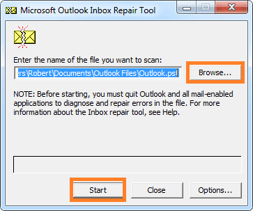 Outlook unknown error 0x80040600
