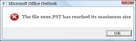 Oversized PST file error