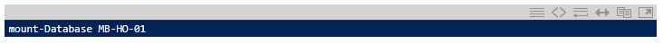 Remount the database