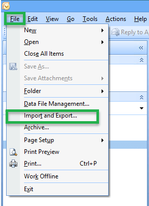 2010 outlook ost file location