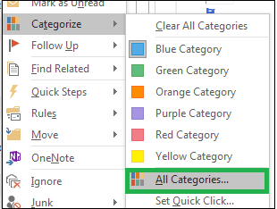 Assigning Color Category