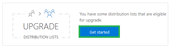 Click on Get started tab to initiate the upgrade process