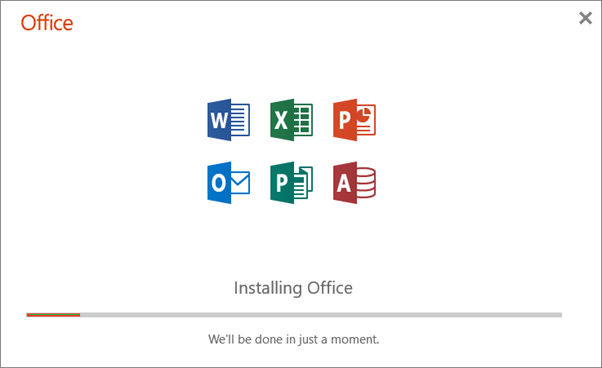 Installation process of Microsoft Office 2019 will get start