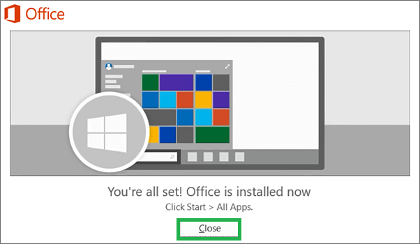 Programs under the installed Microsoft Office