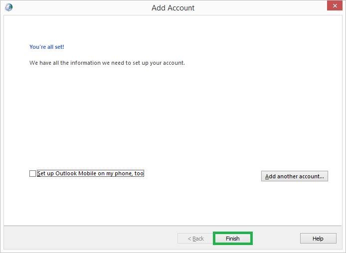 Setting up of the Gmail account in your Microsoft Outlook application