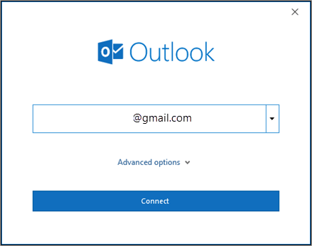 Add the Gmail account user name and then password