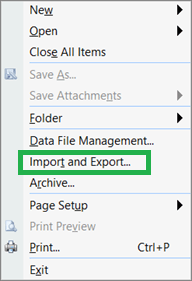 Open the Microsoft Outlook 2007 application