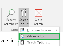 Microsoft Outlook 2016 interface