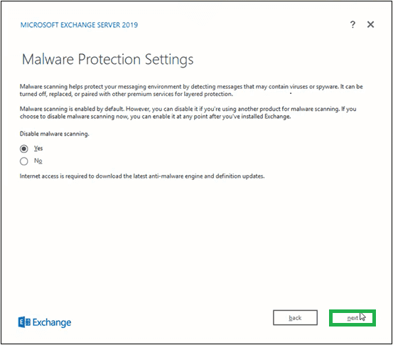 Malware Protection Settings