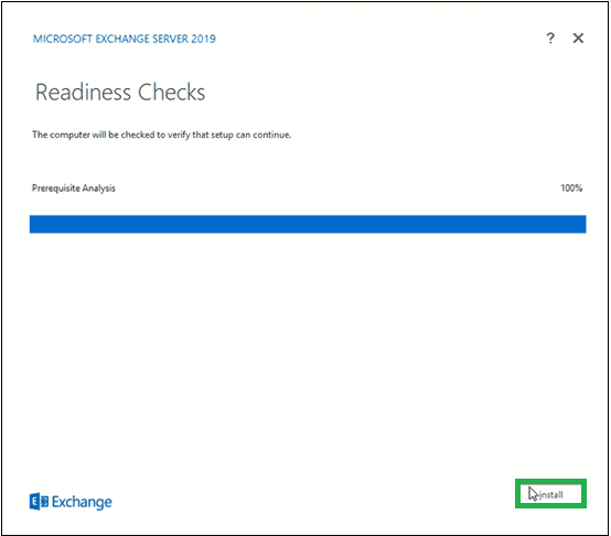 Wait for the completion of Readiness Checks to verify the setup
