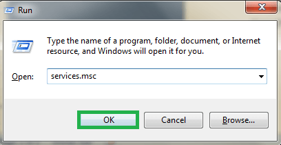 Run the Windows run box (Windows+R), type services.msc