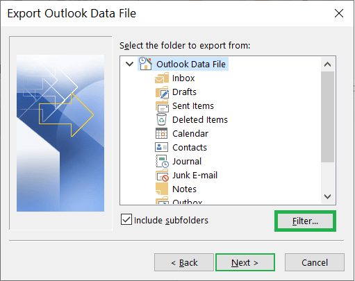 Choose the data more deeply, click the Filter button