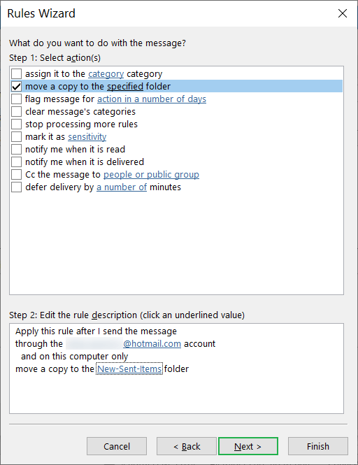 The Rule description will provide you the information