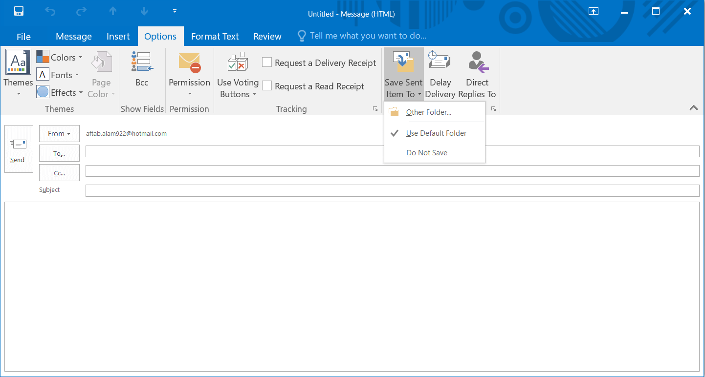 Opening the Message wizard