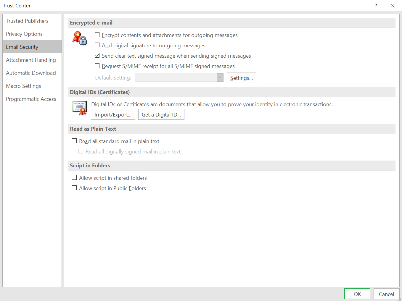 Click the Import/Export button