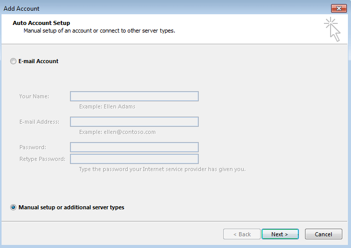 Configure server settings or additional server types