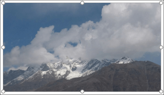Handles to resize image