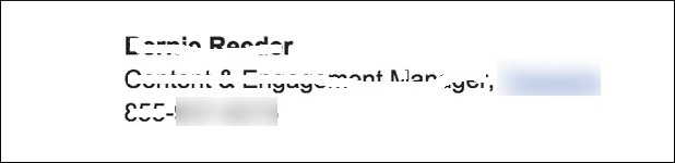 Email signature