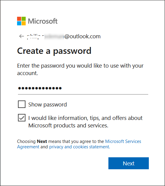 Create a complex password