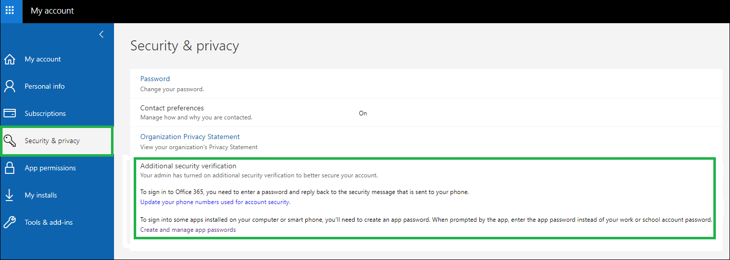 Create An App Password for Microsoft Office 365 Account MFA