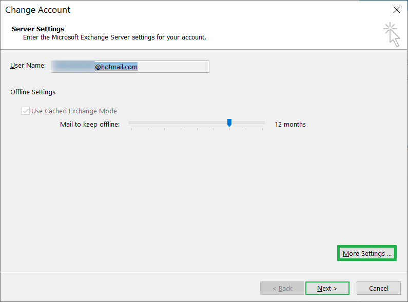 Click More Settings