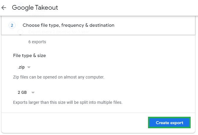 File type & size as per your choice and click Export