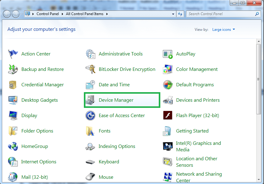 Open the Device Manager