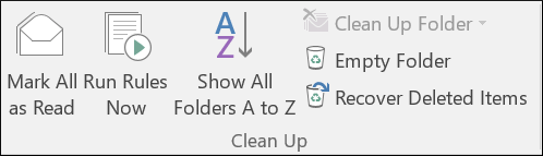 Open Deleted Items Folder and click Recover Deleted Items