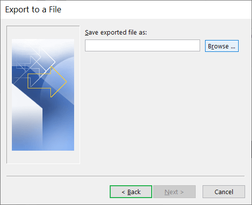 Browse button to choose the CSV file