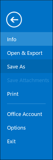 Click File, then go to option ‘Save As.’