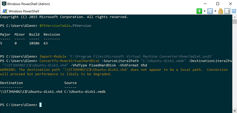 Launch PowerShell prompt and run the below commands in the same order