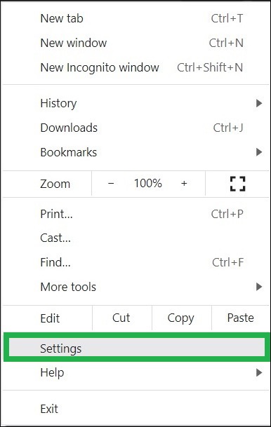 Open Google Chrome and click the three dots