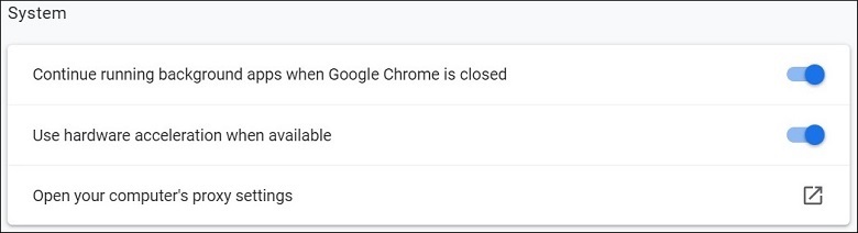 Hardware acceleration is enabled by default in it
