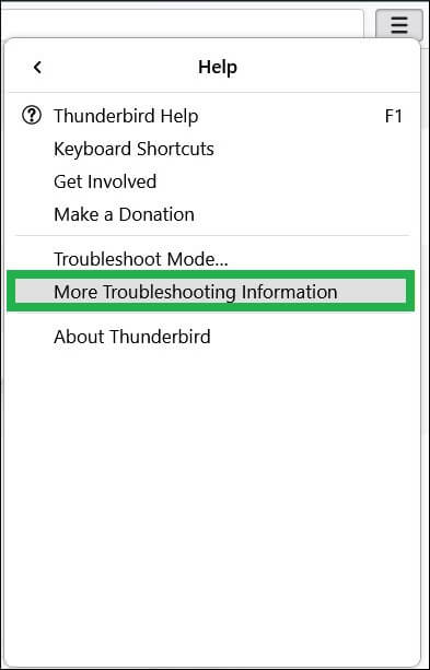 Click on ‘More Troubleshooting Information.’