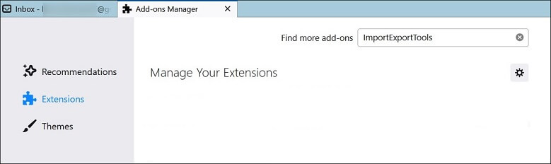 Type ImportExportTools in ‘Find more add-ons’ textbox
