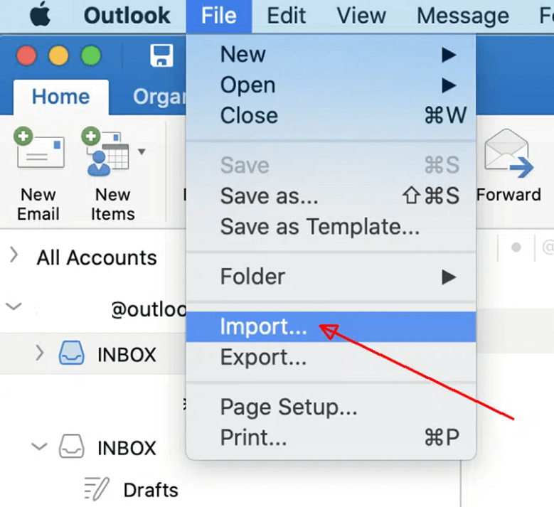 Go to the Outlook for Mac app and launch