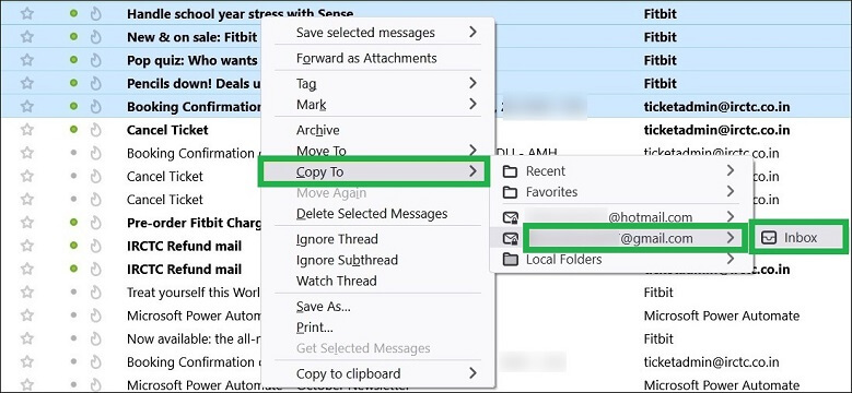 Choose to put emails directly in the Inbox also