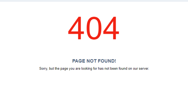 404 Page Loading Error & Failed to Load