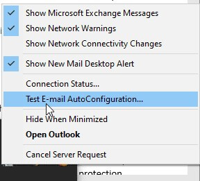 Test email autoconfiguration