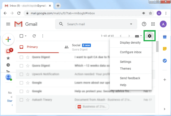 Log in with your Gmail ID