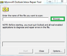 Click on Browse to find the file you want to scan.