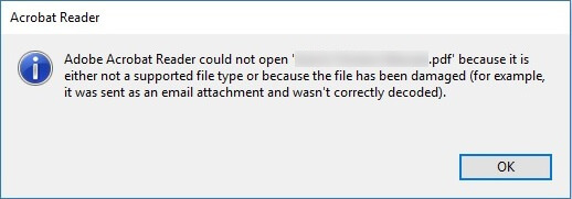 Adobe Reader will not open
