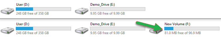 See a new drive would pop up on My Computer