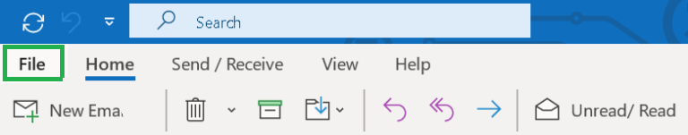 Go to the File menu on the application