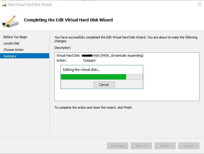 Click on Finish to complete the process.